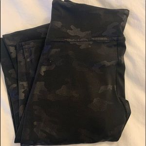 Spanx Faux Leather Camo Leggings